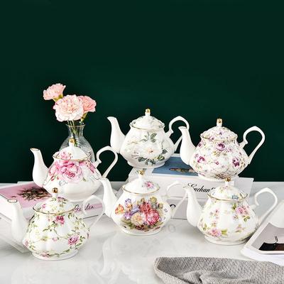 400ML Evropská konvice Bone China Čajová souprava pro anglický odpolední čaj Čajová konvice Vysoce kvalitní porcelánová konvice na kávu Konvice odolná vůči teplu
