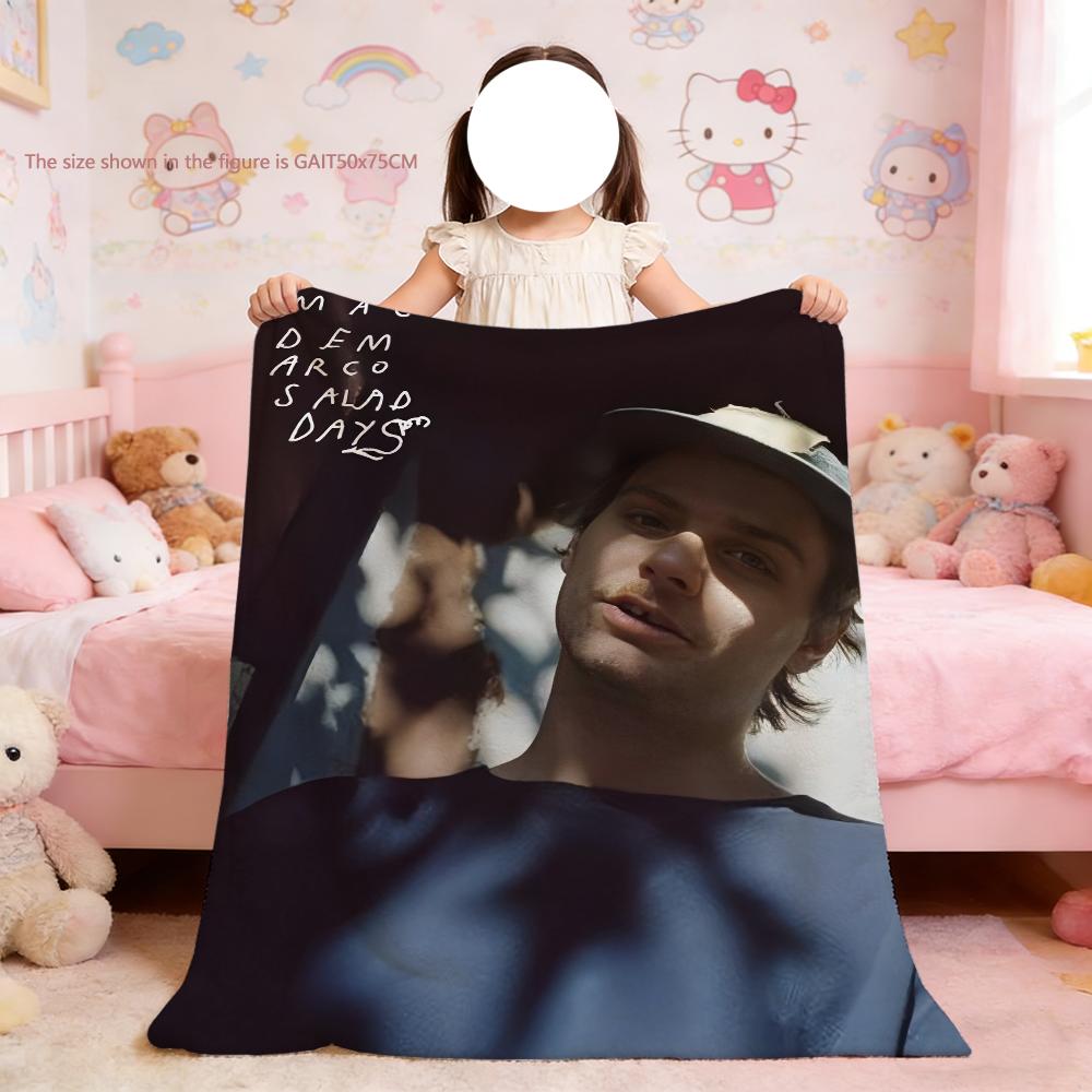 

Blanket For Soft Throw D-Demarco Blanket for M-Mac Singer Picnic Bed Sofa Home Bedroom Cozy Warm Comfortable 75x90cm