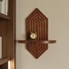 Solid Wood Wall Shelf, Thickened Storage Shelf for Small Plants, Decorative Aromatherapy Holder Shelf for Home Decor
