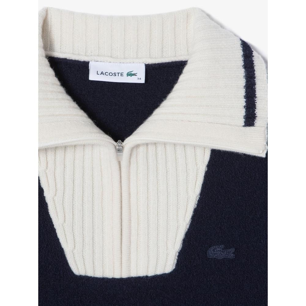 LacoSte Women S Bookle Half Zip Up Sweater Af707e 54n Hde q2nAf707e 54nHde