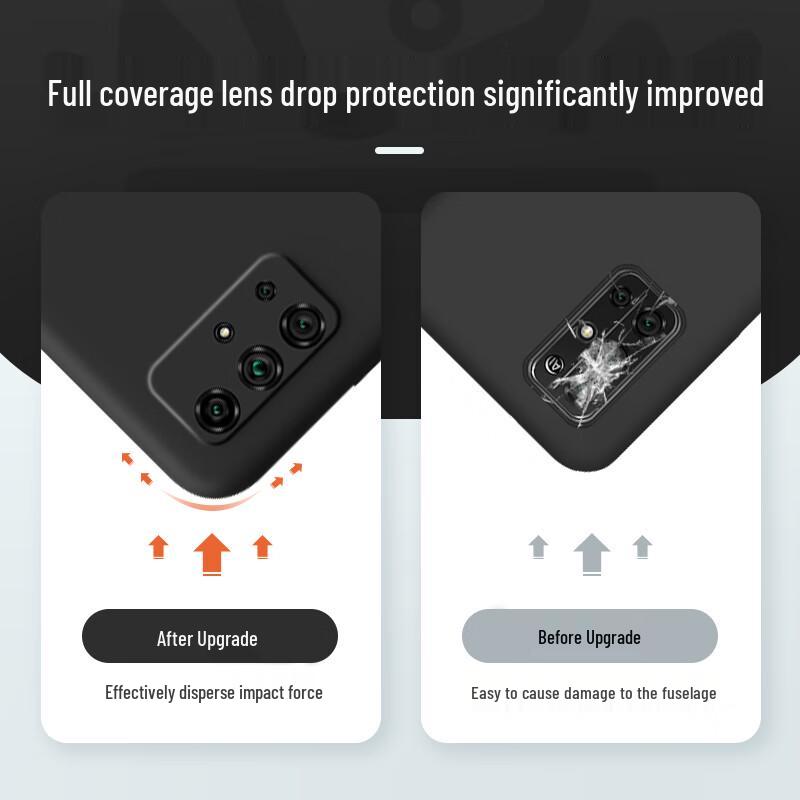 KEKLLE Liquid Silicone Phone Case with Full Lens Protection for Honor 30s & Honor 30