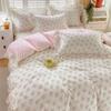 1pc Ruffles Duvet Cover Pure Cotton Comforter Cover Floral Style Bed Covers housse de couette Girls Quilt Cover (No Pillowcase)