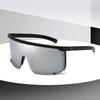 Non-polarized Fashion Integrated Design Large Frame Anti Blue Light Sunglasses Men Women Outdoor Sports Riding Wind Resistant Protection Eyeglasses
