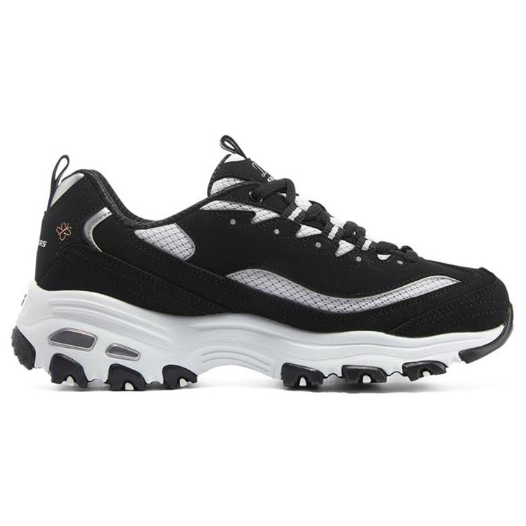 Skechers D'Lites 1.0 'Black White' Women's (Unisex) Chunky Sneakers 896155 BKW
