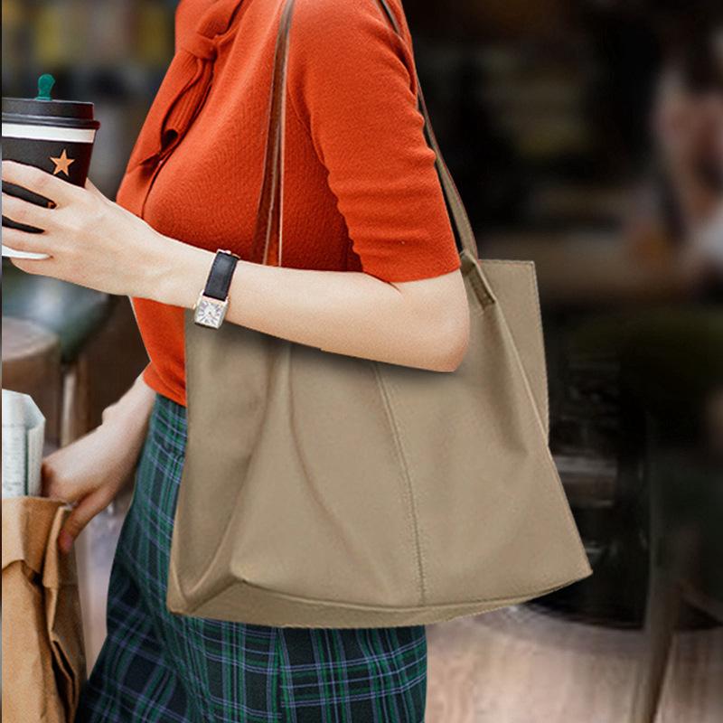 Bag Women'S Bag Tote Bag Carry Canvas Shoulder Large Bag Large Capacity Commuter Bag