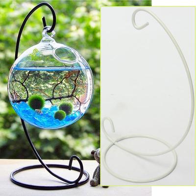 Single Iron Glass Ball Lantern Hanging Candlestick Candle Stand Candle Holder