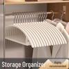 Seamless Flocking Hanger Organizer: Prevent Shoulder Creases - Ideal for Dorm Students