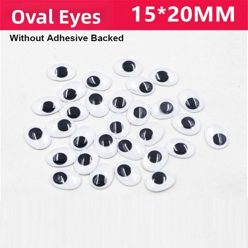 100pcs/bag Plastic Wiggling Moving Eyes 3D Kindergarten Handmade Dolls Eyes Dolls Activity Eyes