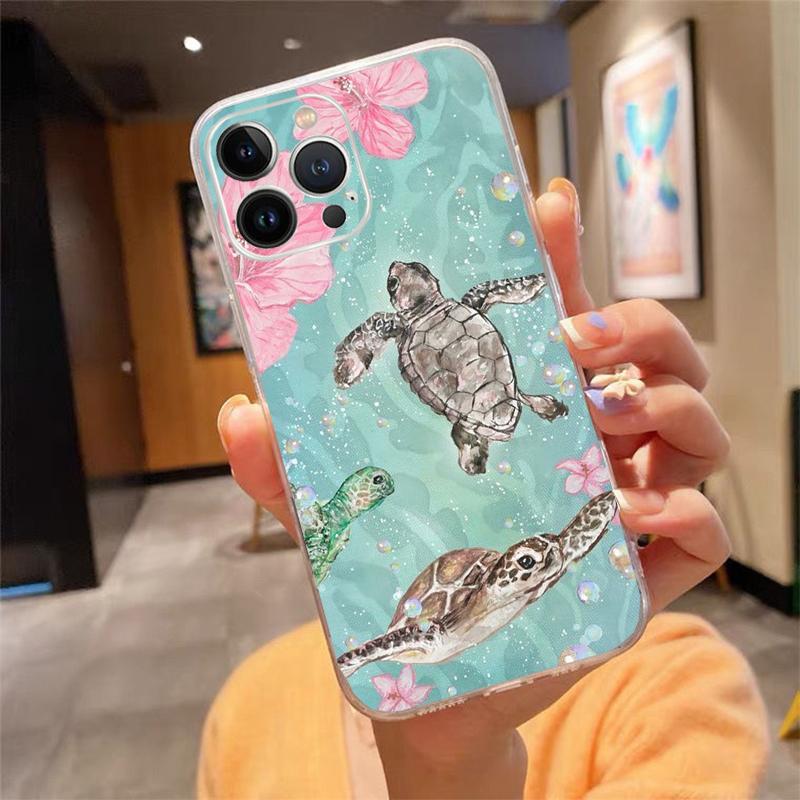 Sea Turtles Phone Case Carcasa Funda For iPhone 17 Pro Max Air 17 16 15 14 13 Pro Max 15 16 Pro 15Plus