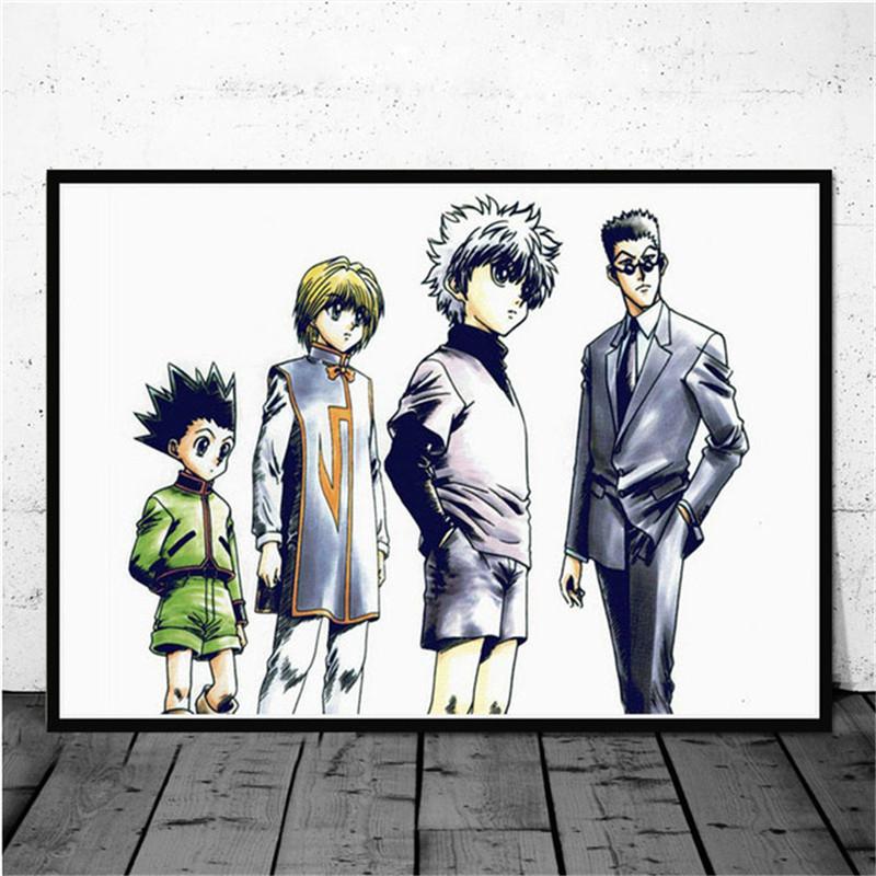 Classic Japanese Anime Canvas Painting Hunter X Hunter Posters and Prints Abstract Wall Art Pictures for Kids Living Room Decor