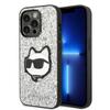 Etui Do iPhone 14 Pro Karl Lagerfeld Glitter Choupette Srebrne
