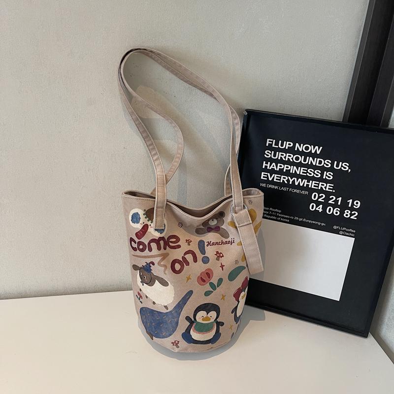 Bucket Bag Women's Cartoon Shoulder Crossbody Bag