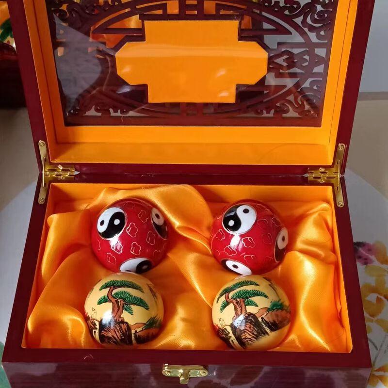 Hand-painted Cloisonné Baoding Fitness Balls