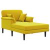 Chaise Longue Yellow Velvet