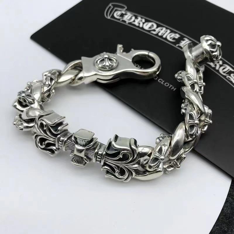 New Domineering Cross Bracelet, Men's Trendy Retro Bracelet, Thick Heavy-duty Bracelet