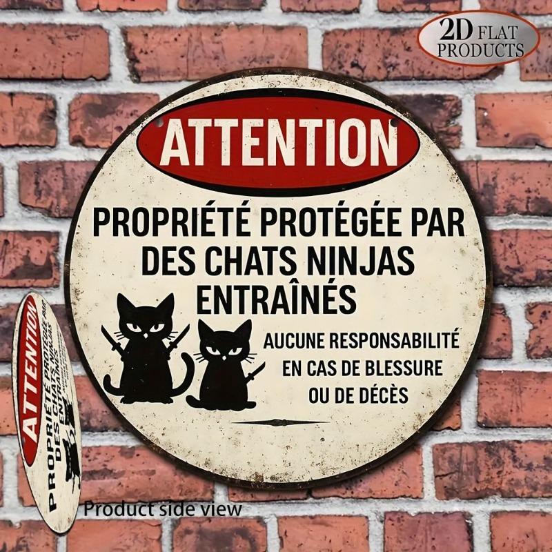 2D Flat Hanging Decorative Metal Sign Hand Painted Art