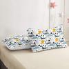 Dinosaur Bedding Set - 3 Piece Kids' Dinosaur Cartoon Bed Sheet and Pillowcase Set