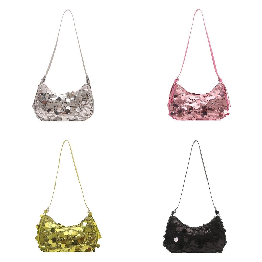 Acylic Small Clutch Bag With Sequins For Street Fashion And Daily Use