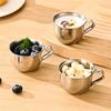 Set aus 4 kleinen 304 Edelstahlbechern, tragbar und leicht zu reinigen, Trinkgeschirr für Küche, Picknicks, Reisen