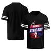 Men's Casual V Neck Short Sleeve Athletic Shirt Independence Day Graphic Print 4th of July Sports Tee Top Lightweight Breathable