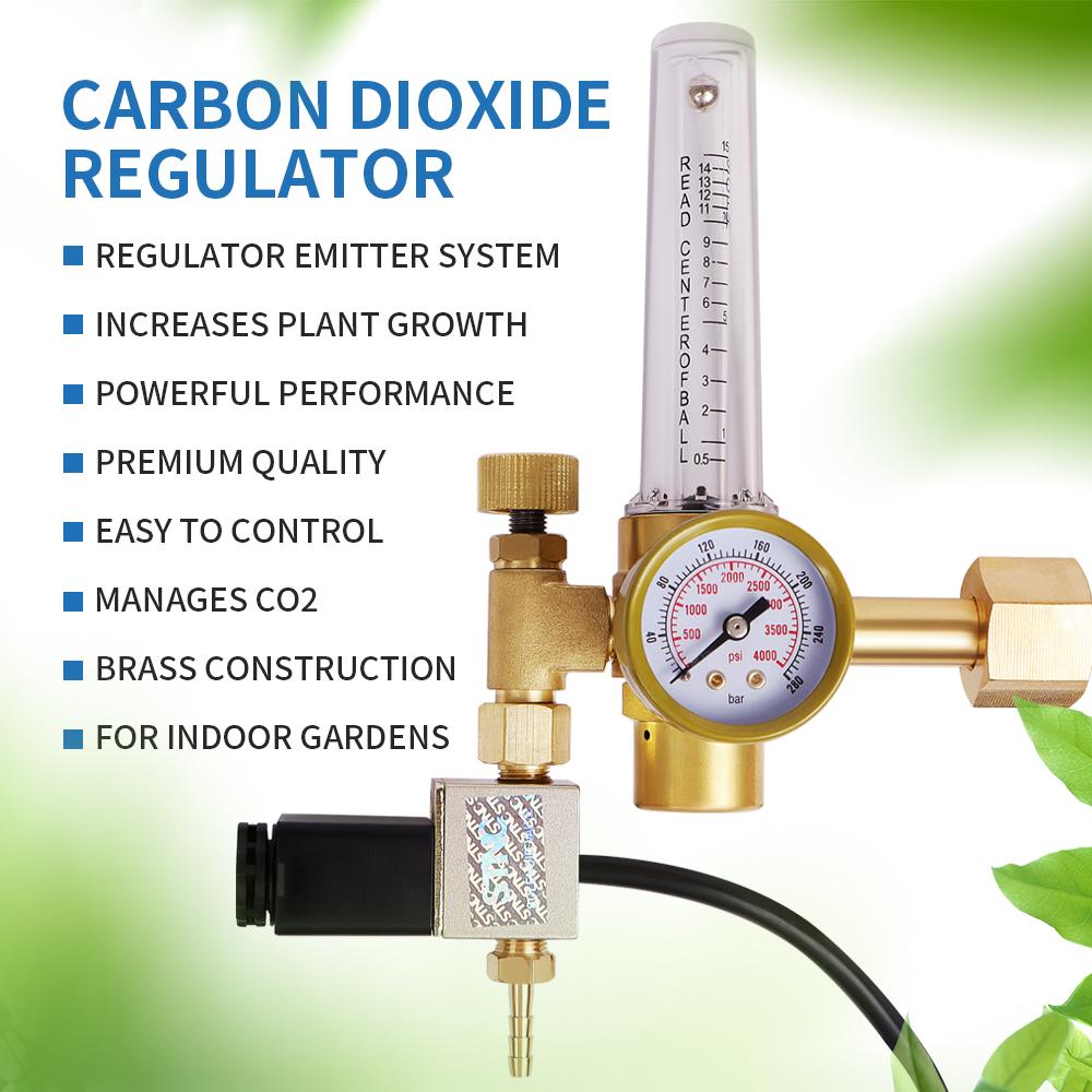 LCD Display Carbon Dioxide Controller Automatic CO2 Concentration Control 0-5000ppm Range CO2 Detector for Planting Greenhouse