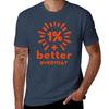 PERCENT BETTER EVERYDAY ONE TShirt Basic Solid Color Short Sleeve TShirt