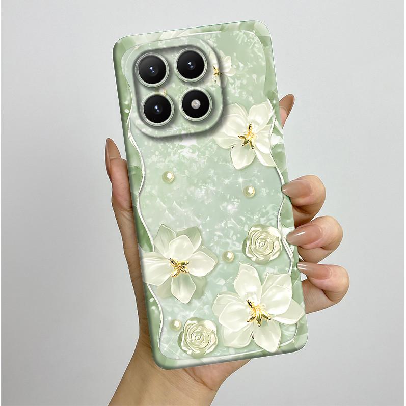 New For Xiaomi 15T Pro 15TPro Xiaomi15TPro Phone Case Aesthetic Pretty Butterfly Flowers Soft Silicone Shockproof Back Cover