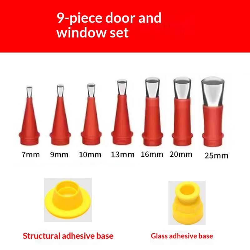 Stainless Steel Caulking Nozzle Silicone Sealant Tool Set For Bathroom Kitchen Sink Joint Sealing And Application