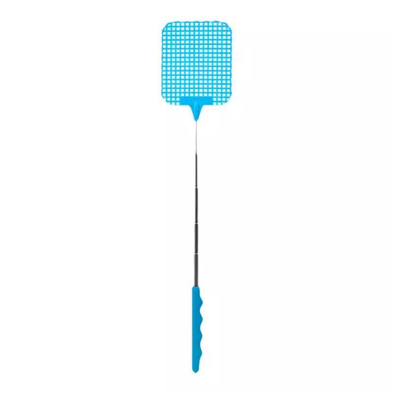 Retractable Fly Swatter with Long Handle - Creative Extendable Stainless Steel & Plastic Mosquito Racket
