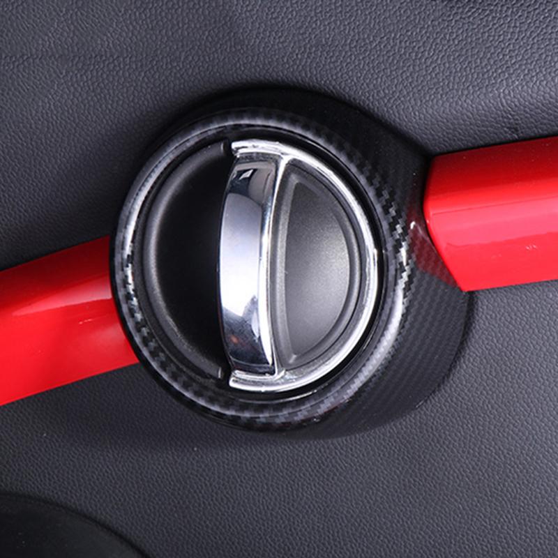 Capac butonului pentru mânerul ușii mașinii Carcasă din fibră de carbon pentru carcasă pentru Mini Cooper One S JCW F55 F56 F57 Hatchback