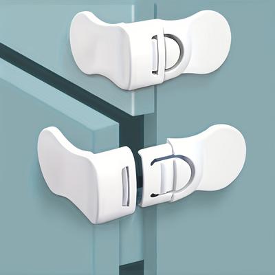 6pcs Baby Safety Locks, Suitable for Cabinets, Drawers, and Refrigerators - Easy Installation, No Drilling Required