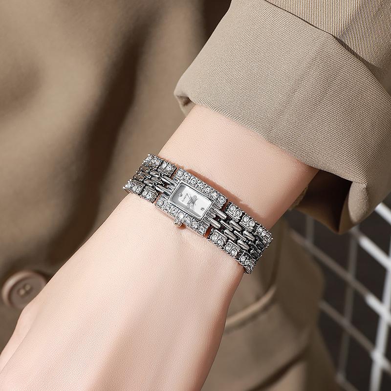 Niche Watch Square Simple Bracelet Watch, Women'S Watch Metal Three Colors