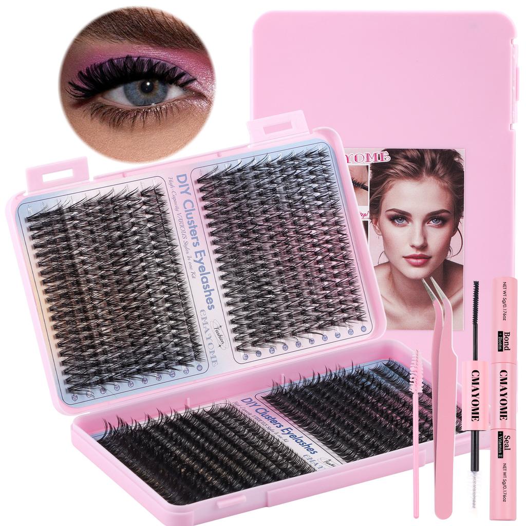 800 Clusters Of Single-Cluster False Eyelashes 9-16Mmdiy Natural Dense D-Song Self-Grafting