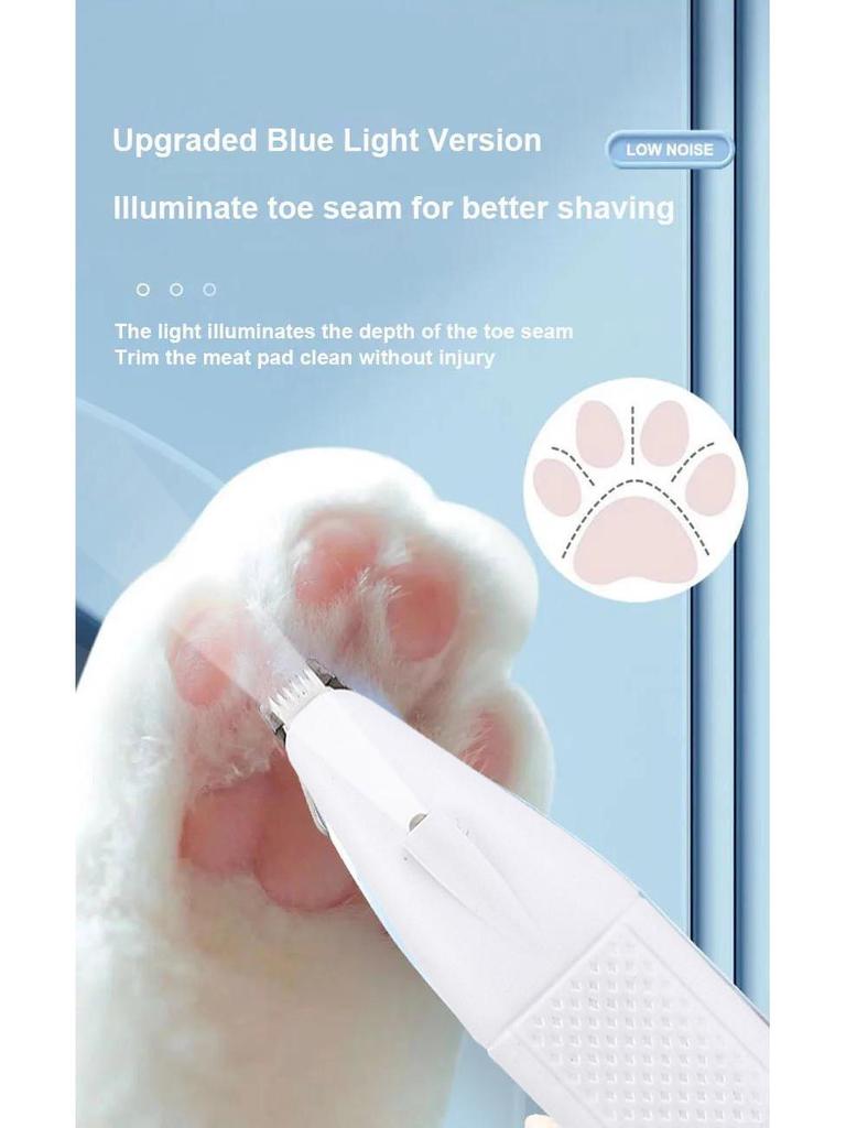 Pet Paw Electric Hair Clipper with Light: Cat & Dog Grooming Trimmer