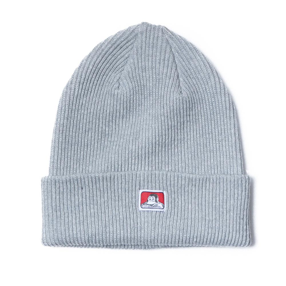 BEN DAVIS Original Mini Logo Knit Beanie Heather Black