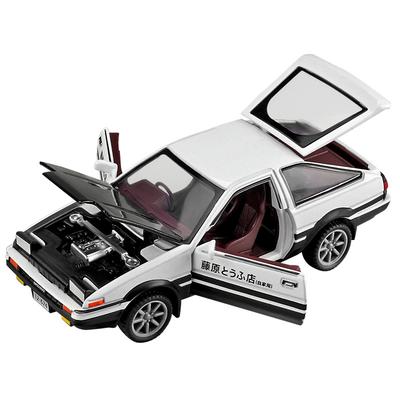 1/43 Initial D AE86 Zonda DIY Detachable Assembly Alloy Diecasts & Toy Vehicles Car Model Miniature Scale Model Car for Children
