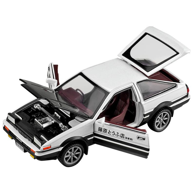 

1/43 Initial D AE86 Zonda DIY Разборная сборка Сплавные литые и Игрушечные транспортные средства Модель автомобиля Миниатюрная масштабная модель автомобиля для детей black&white