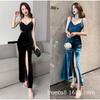 Royal Sister New Car Model Evening Dress Long Atmospheric High-end Club Banquet Dress Dress Slim and Thin Dress Women