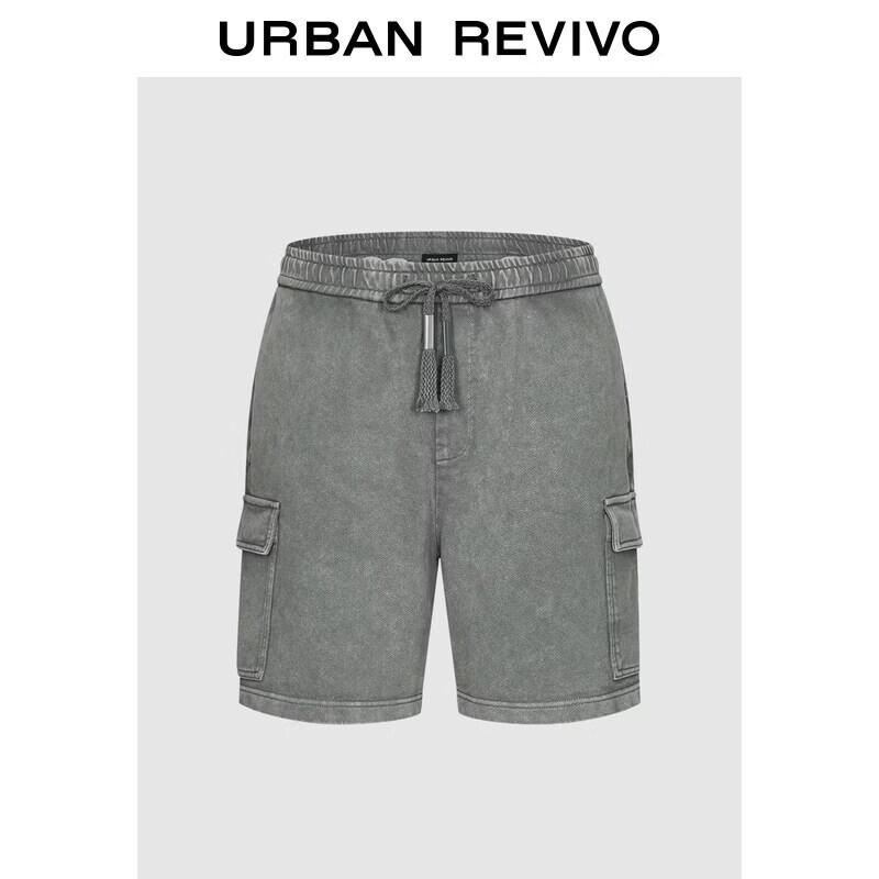 UR2026 Men s Summer Washed Drawstring Casual Shorts 30