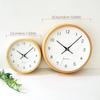 KATOMOKU Muku Clock 13 Hinoki Wall Clock Continuous Second Hand km-130HIRC 220mm (Radio Clock)
