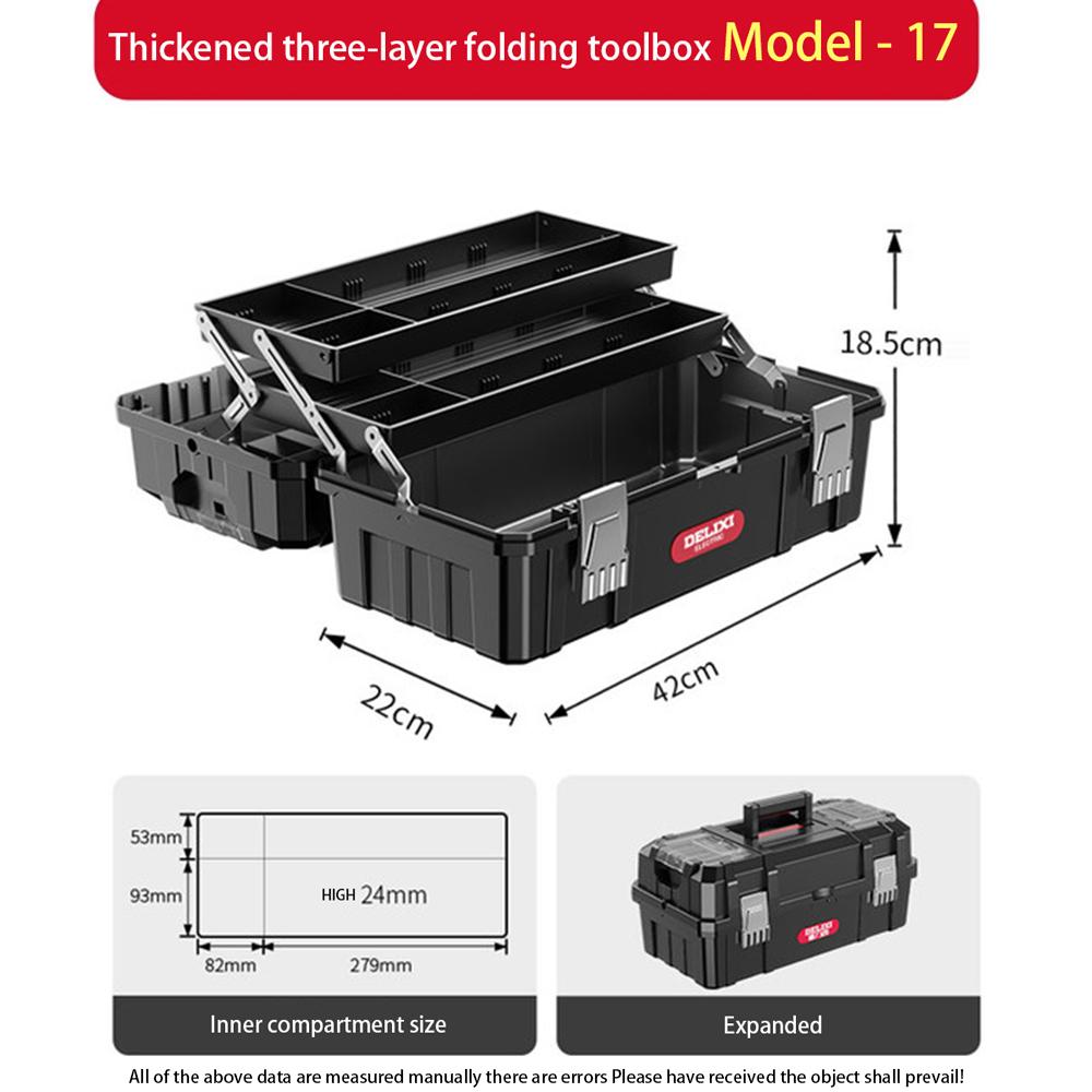 

Tool Box Industrial Grade Household Set Multifunctional Hardware Art Box Electrician Multi-Layer Folding Organizer