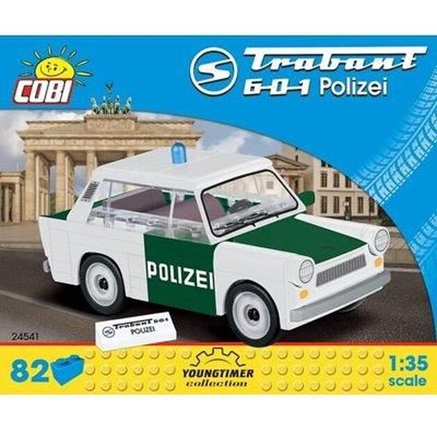 Конструктор пластиковый Cobi Action Town Trabant 601 Полиция COBI-24541