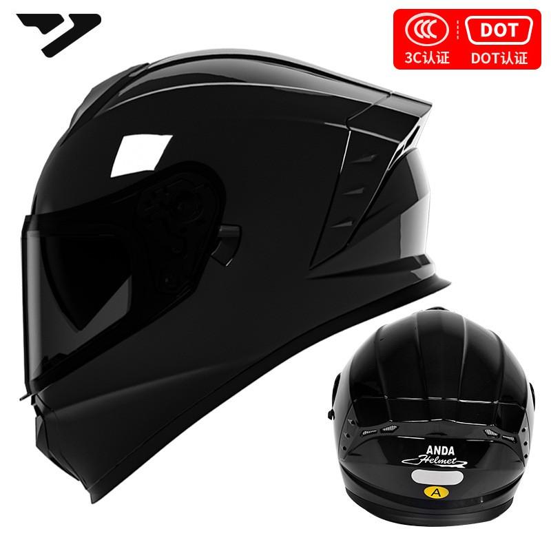 DOT 3C Certified Full Face Motorcycle Helmet Men Women All-Season Riding Safety Gear With Multiple Visor Options