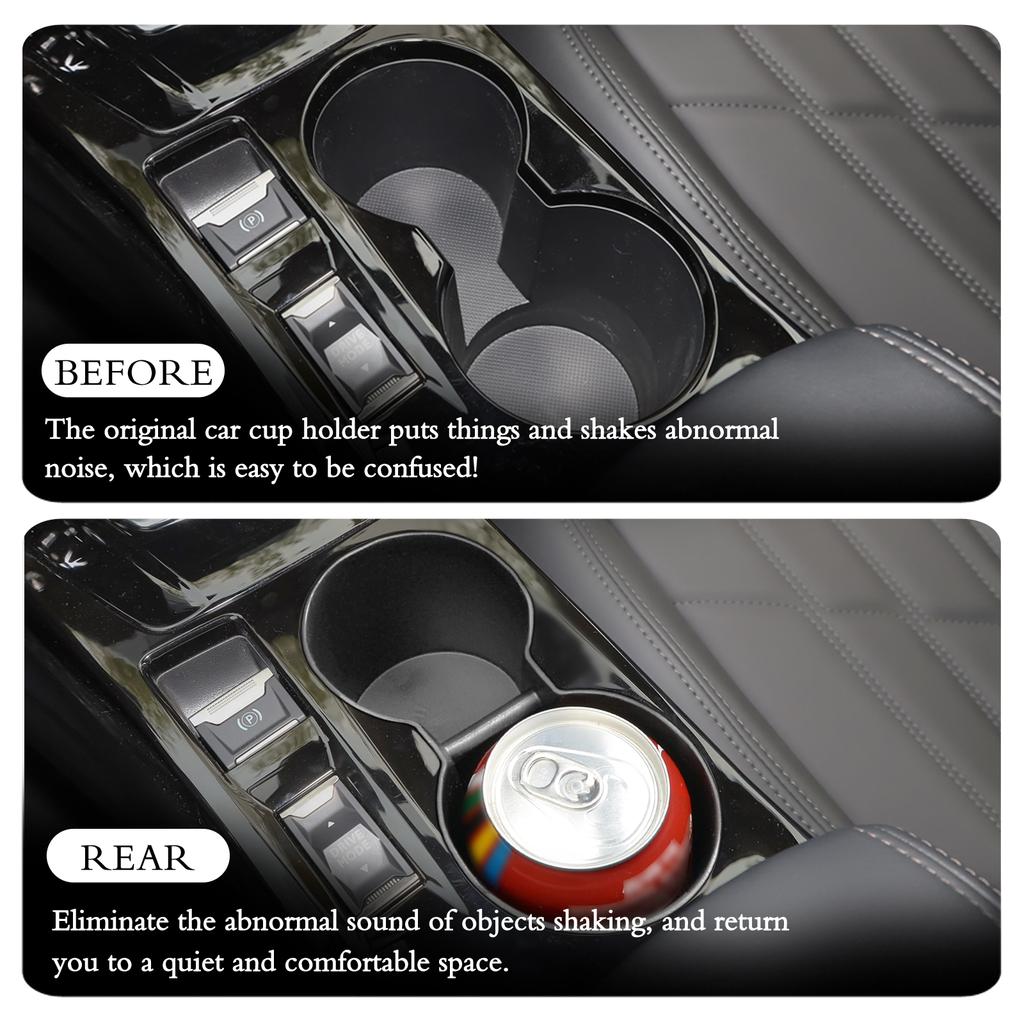 Cup Holder Protective Case Box for Peugeot 2008 e-2008 208 e-208 2019 - 2024 Drink Water Bottle Fixed Shell Anti-Rust Dust-Proof