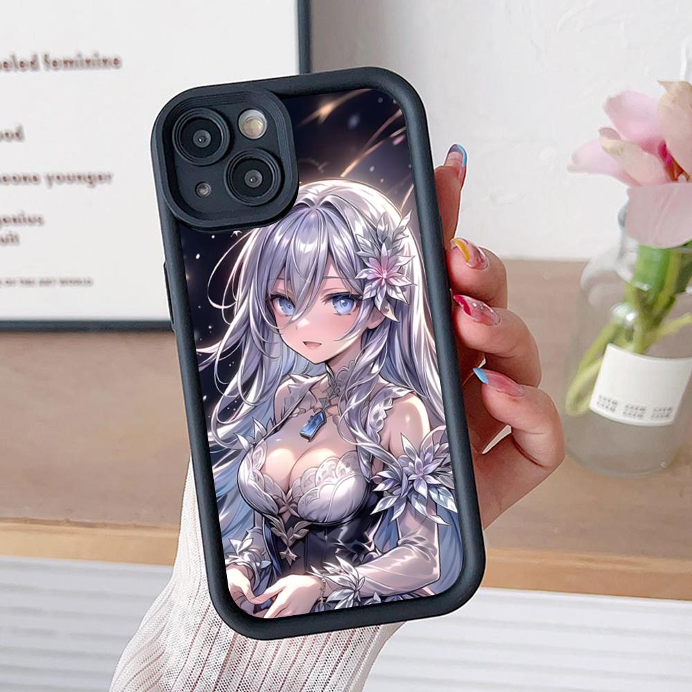 Date a Live Mio Takamiya Phone Case for iPhone 17 16 15 14 13 12 11 Air Pro Max Plus Thicken TPU Colorful Cover Cover Pretty