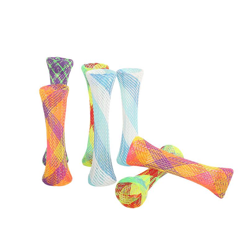 Multicolor Folding Spring Cat Toy - Elastic, Bouncing, and Telescopic Soft Tube for Playful Pets