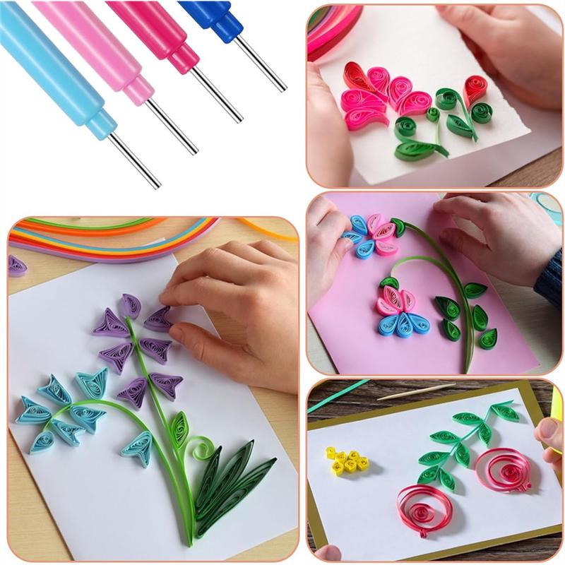 A74E-12 PCS Paper-Quilling Tools Rolling Curling Quilling Needle-Pen For Art Craft DIY Handmade Tools