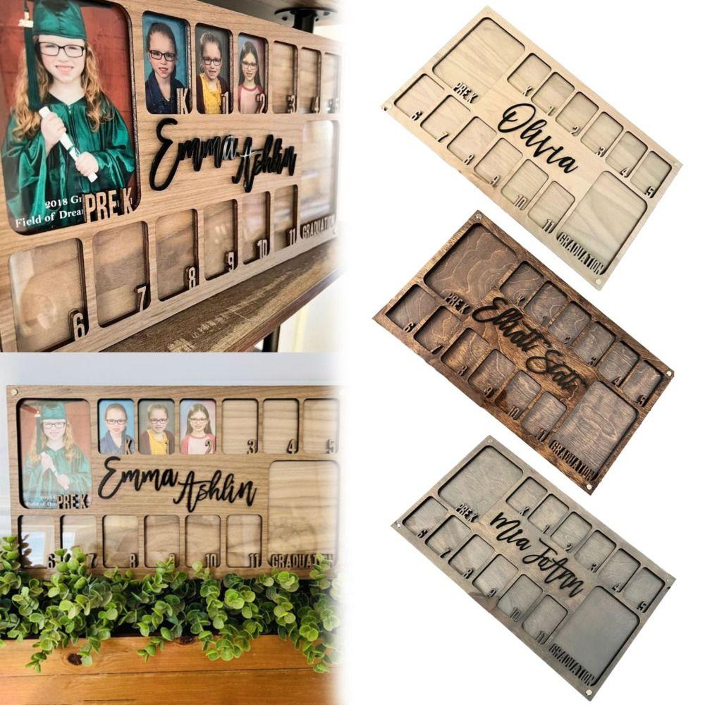 Wooden School Picture Frame Pre-k-12 Graduation Graduation Picture Frame  Graduation Keepsake