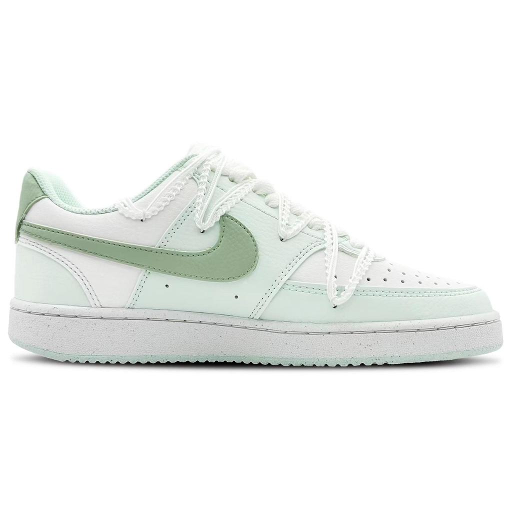 Nike Court Vision Low Next Nature Matcha Aura Low Top Skateboard Shoes Women's Green White DH3158-301(Team625-)