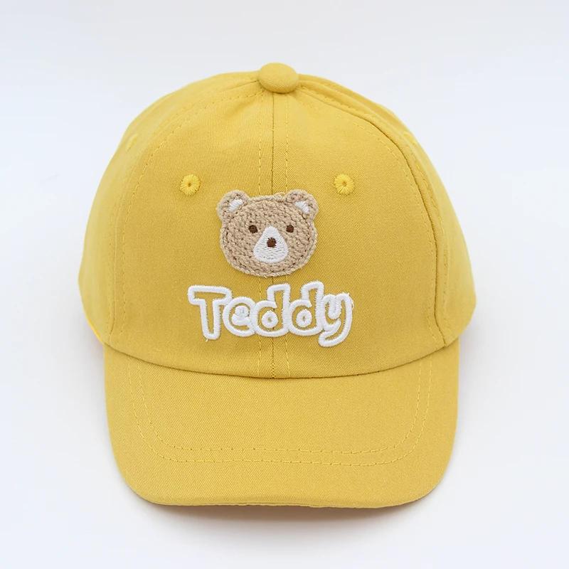Children's Breathable Mesh Baseball Cap Adjustable Little Color Embroidery Peaked Cap Outdoor Sun Protection Hip Hop Fishing Hat